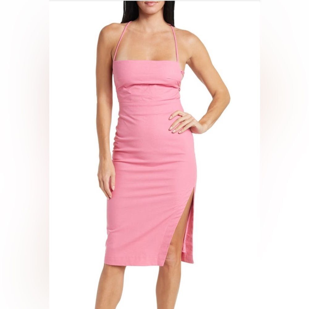 Lush Talia Back Tie Slip Dress size S